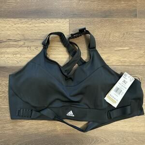 adidas Womens Bra Fast Impact Luxe Run High-Support Bra Black 2XL A-C 2XLC